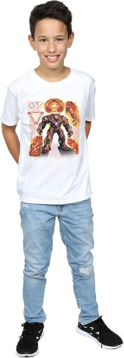 Produktbild Avengers Infinity War Hulkbuster Blueprint TShirt Jungen (152, 158)