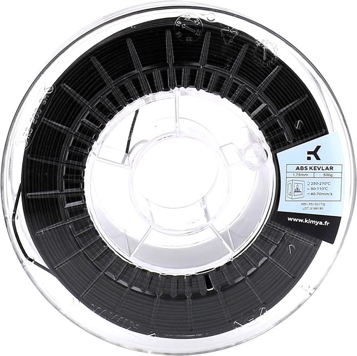 Actual product image Kimya Filament (ABS, 1.75 mm, 500 g, Black)