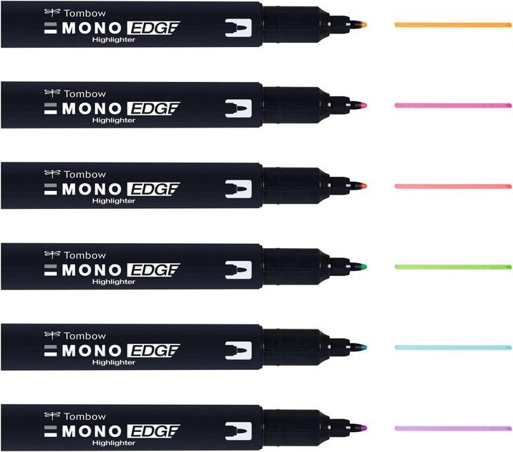 Image du produit Tombow Mono Edge (Multicolore, 3.80 mm, 6 x)