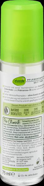 Nährwerte und Zutaten dm alverde Deo Zerstäuber Deodorant Limette Salbei (Spray)