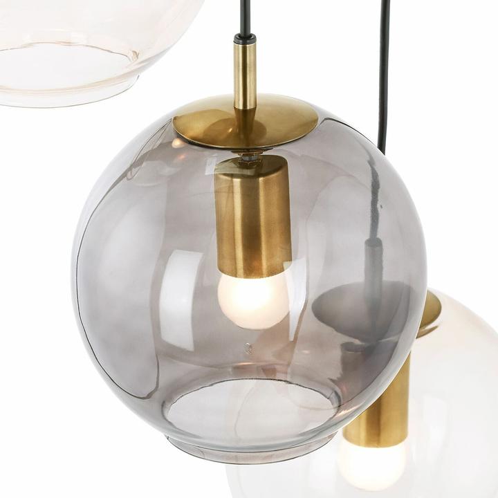 Image du produit Loberon Lampe à suspendre Brontille brun/laiton vieilli (E27)