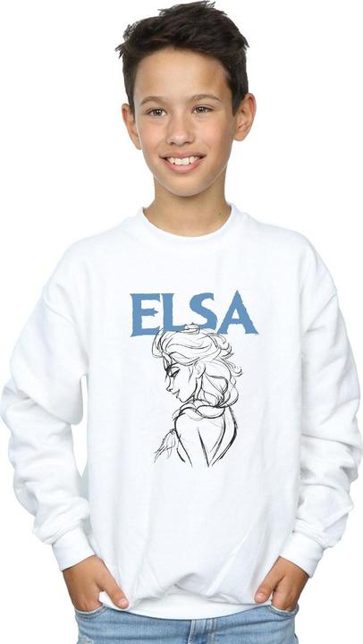 Produktbild Disney Frozen Elsa Profile Sketch Sweatshirt Jungen (140, 146)