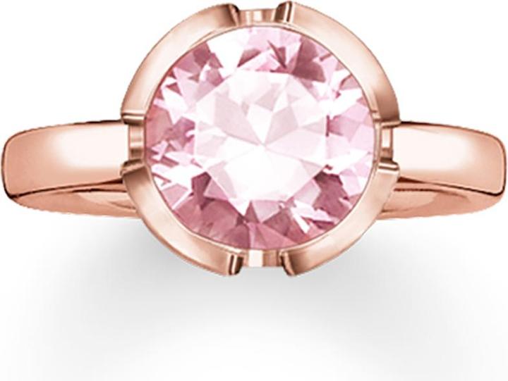 Thomas Sabo Ring syn. Spinell rosa / rosè vergoldet TR2036-540-9 (54, 925 Silber)
