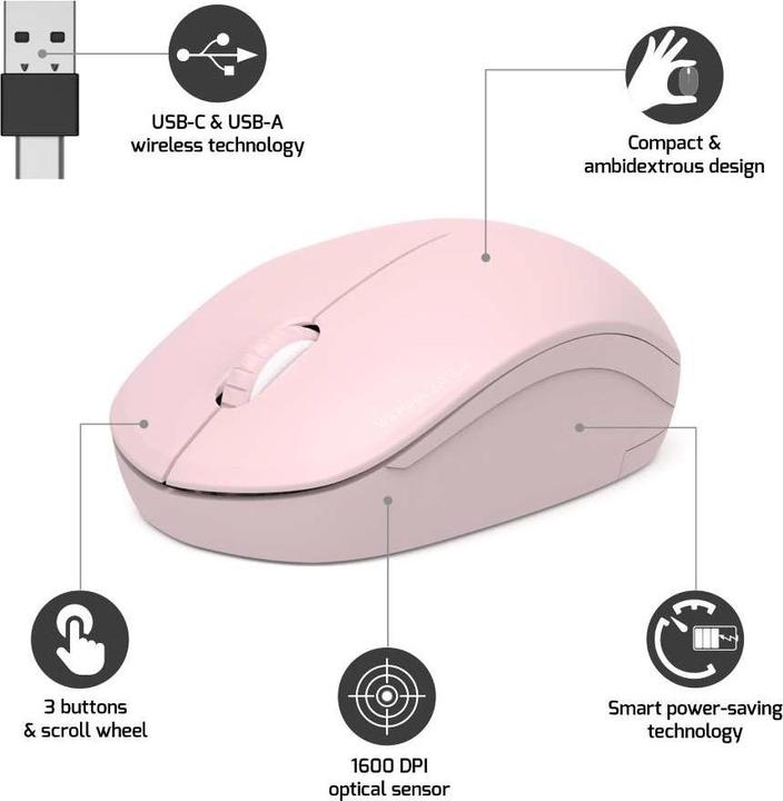 Produktbild Port Designs SILENT - Wireless Mouse (Kabellos)