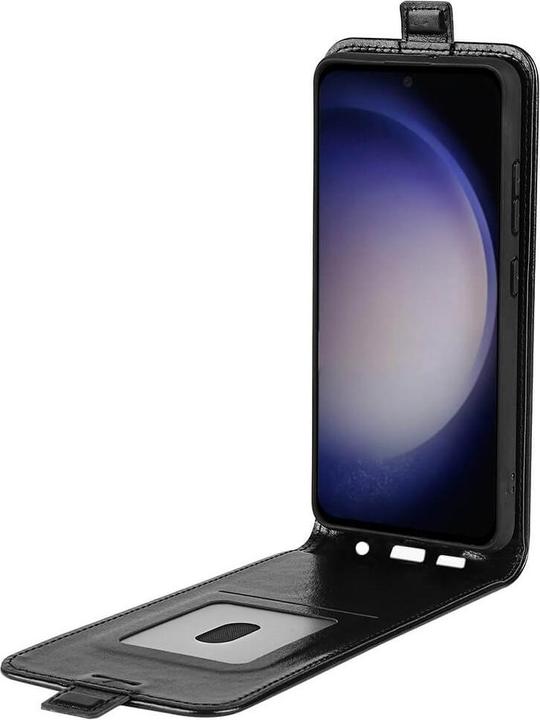 Actual product image Cover-Discount Classic flip case vertical black (Samsung Galaxy S24)