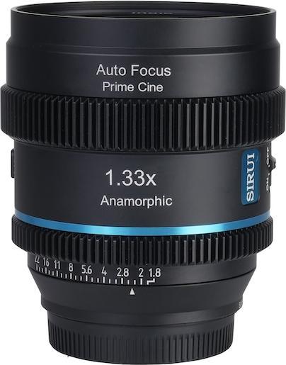 Produktbild Sirui 20mm T1.8 1.33X S35 AF Anamorphic Objektiv (Nikon Z-Mount, Blue Flare) (Nikon Z, APS-C / DX)