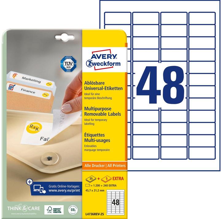 Produktbild Avery Universal-Etiketten