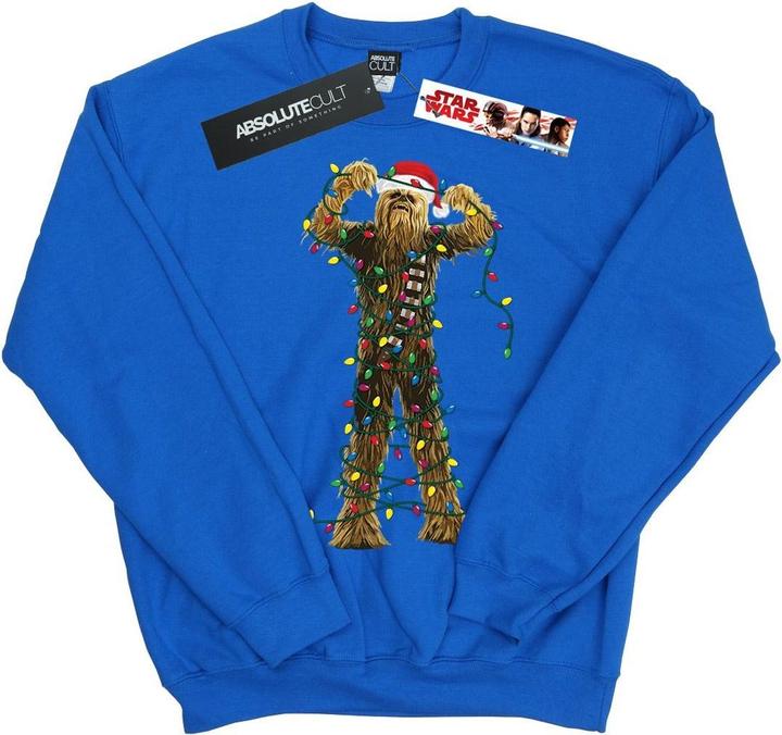 Star Wars Chewbacca Christmas Lights Sweatshirt Jungen