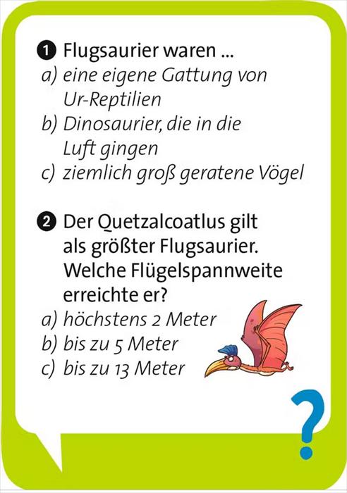 Energy Label Pocket Quiz junior dinosaurs (German)