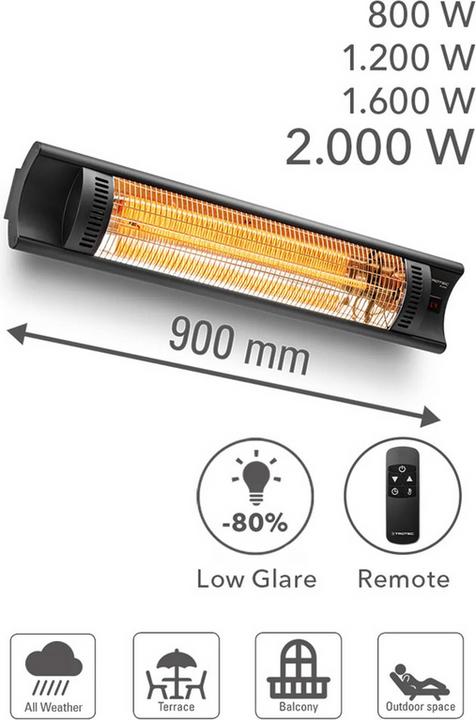 Produktbild Trotec Halogen-Infrarotheizung IR 2005 (2000 W)