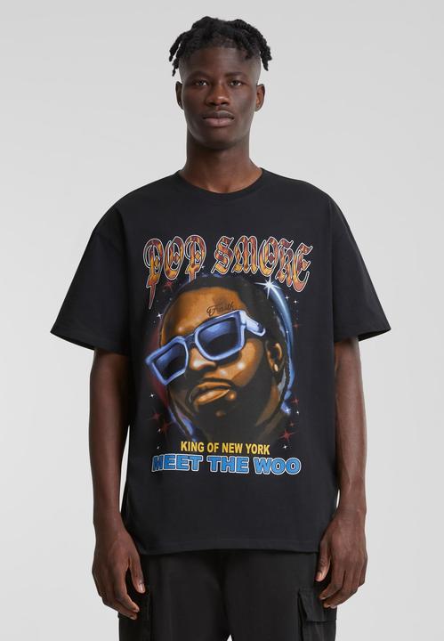 Immagine prodotto Mister Tee Maglietta oversize Pop Smoke Meet the woo - 18453 (M)
