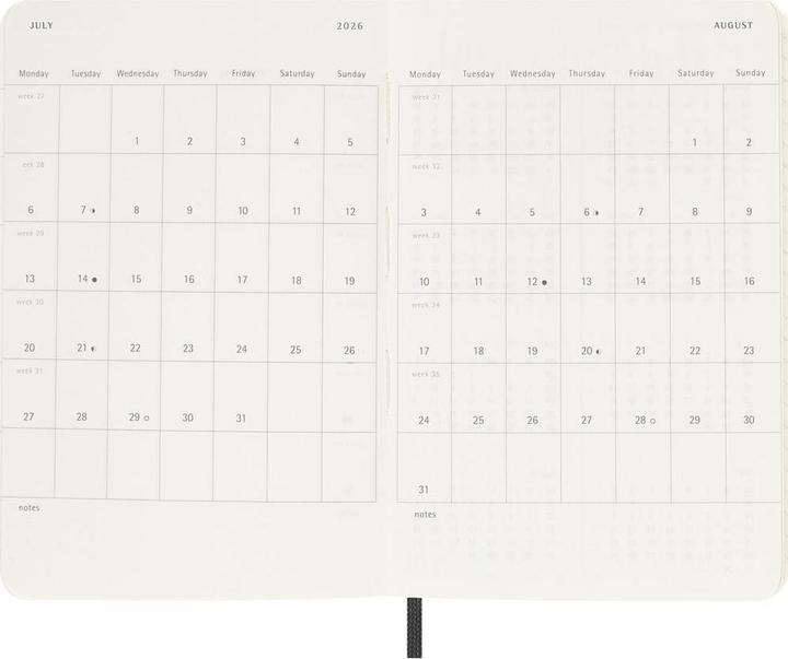 Produktbild Moleskine Taschenagenda Daily (9 x 14 cm, Englisch)