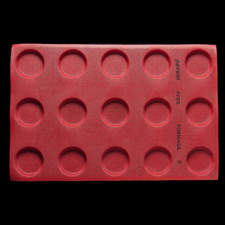 Actual product image Pavoni Perforated silicone baking mat round ⌀ 6.5 cm (copy)