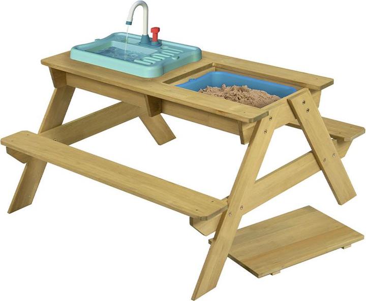 Image du produit TP Toys Table de pique-nique en bois pour enfants avec lavabo
