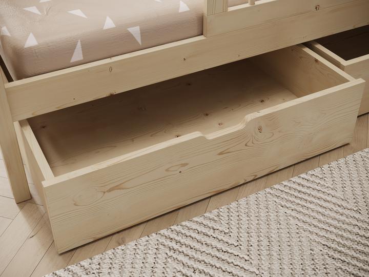 Actual product image ADRK Furniture Galicja house bed with mattress (200cm x 90cm)