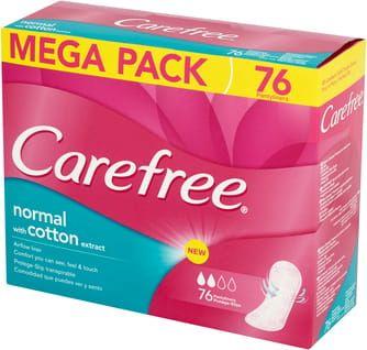 Actual product image Carefree Cotton liners with cotton extract (L) (1 x, Panty liners)
