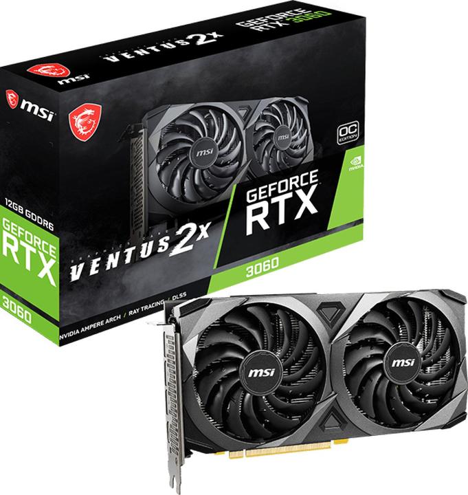 Actual product image MSI GeForce RTX 3060 Ventus 2X 12G OC (12 GB)