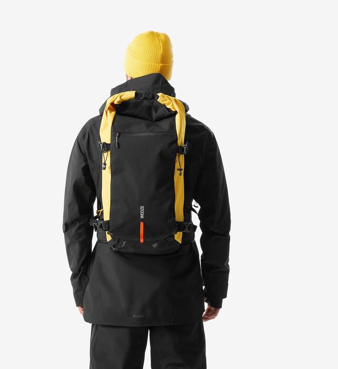 Produktbild Wedze Roll Top Strong Freeride 30 L Ski/Snowboard Backpack - Yellow (30 l)
