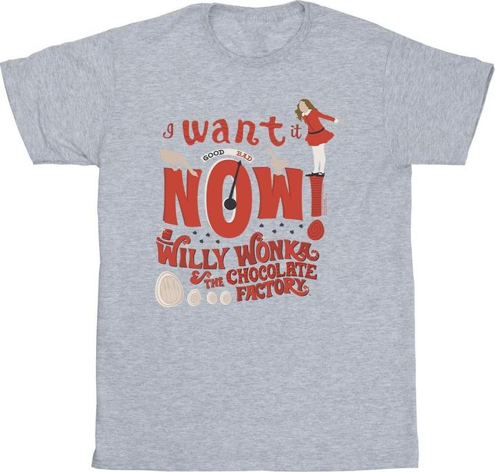 Immagine prodotto Willy Wonka & the Chocolate Factory Verruca Salt I Want It Now Maglietta Ragazzi (140, 146)