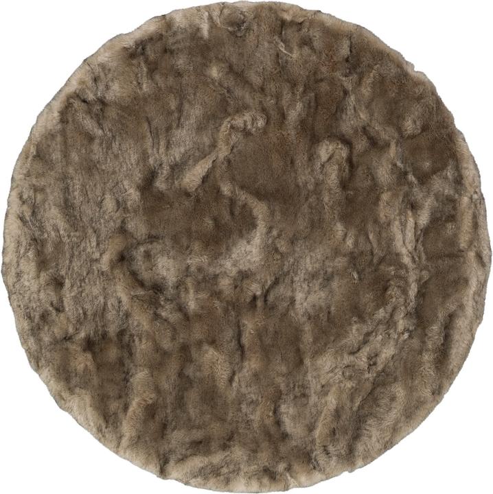 Produktbild Pergamon Luxus Super Soft Fellteppich Aspen Rund Meliert (Ø 80 cm)