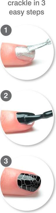 Produktbild Rio Crackle Nails Classic“ ( NCRC) (White, Black, Silver)