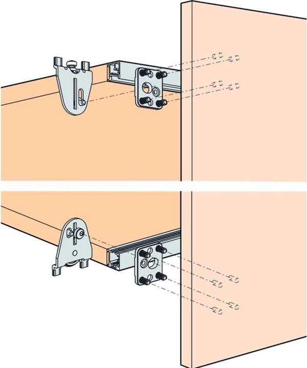 Actual product image HAWA Sliding door fittings -REGAL B 25 H/SP, Forslide