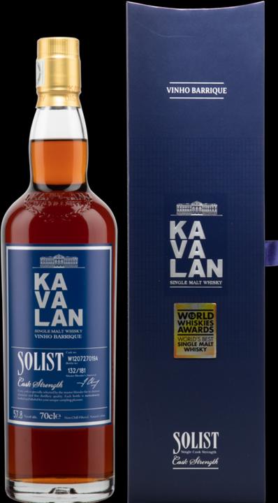 Actual product image Kavalan Single Malt Solist Vinho Barrique Cask Strength (Single Malt, 1 x 70 cl)