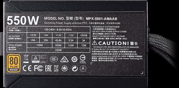 Produktbild Cooler Master MasterWatt (550 W)
