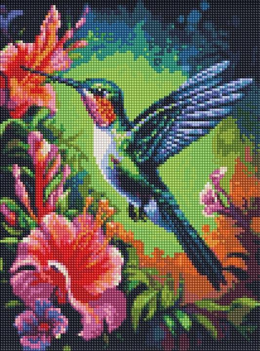 Produktbild Ideyka Diamond Painting - Anspruchsvoller Kolibri 30 x 40 cm