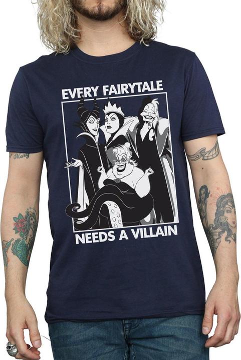 Immagine prodotto Disney Maglietta maschile in cotone Every Fairy Tale Needs A Villain (Ogni fiaba ha bisogno di un cattivo) (S)