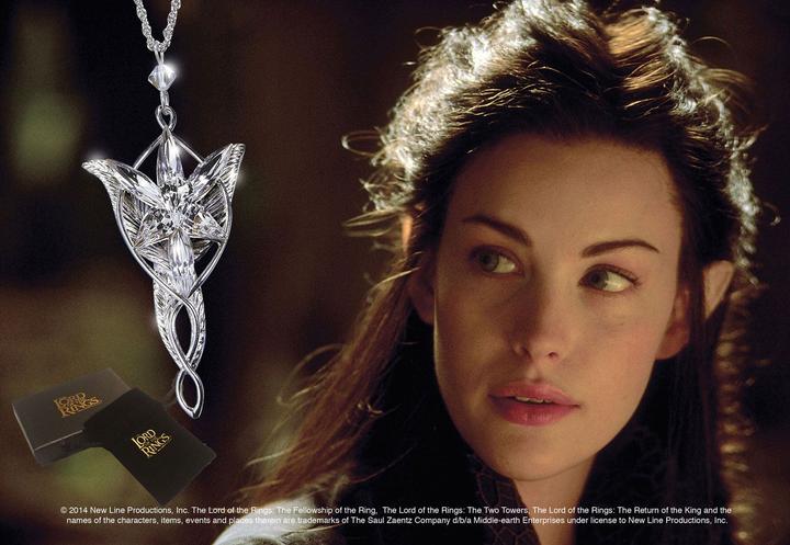 Produktbild Noble Collection Herr der Ringe Anhaenger Arwens Abendstern (versilbert)