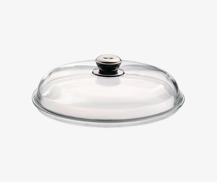 Produktbild WMF Glasdeckel Pfannendeckel 28cm Kochtopfdeckel Ersatzdeckel Metallknauf (28 cm, Glas, Metall)