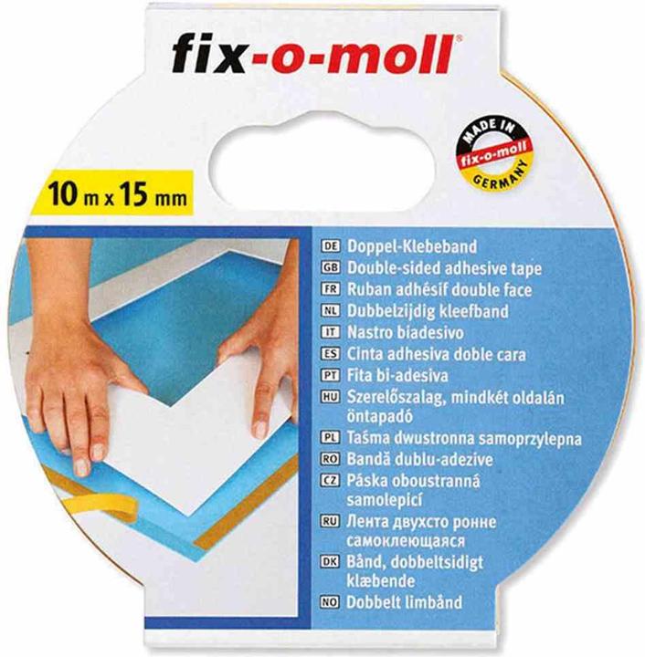 Actual product image Fix-o-moll Ritterrath double-sided adhesive tape tear-resistant 10m 15mm, 3563347 (97 mm)