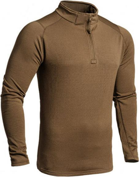 Actual product image A10 Equipment Langarm Shirt THERMO PERFORMER SWEAT ZIP -10°C/-20°C, tan (S)