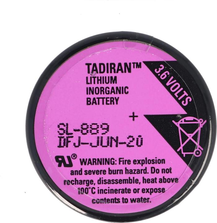 Image du produit Tadiran Batterie Inorganic SL-386/P Anschlussdrähte, TL-5134, SL-889/P, ER32L65 (1 pcs, 1/10 D, 1000 mAh)