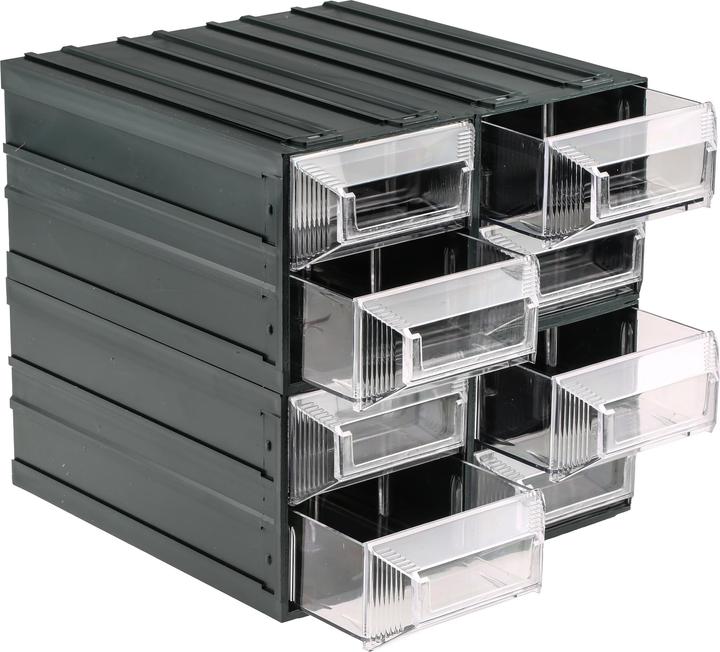 Immagine prodotto Rs Pro Magazzino a cassetti in plastica Trasparente, 8 cassetti, 208mm x 208mm x 222mm