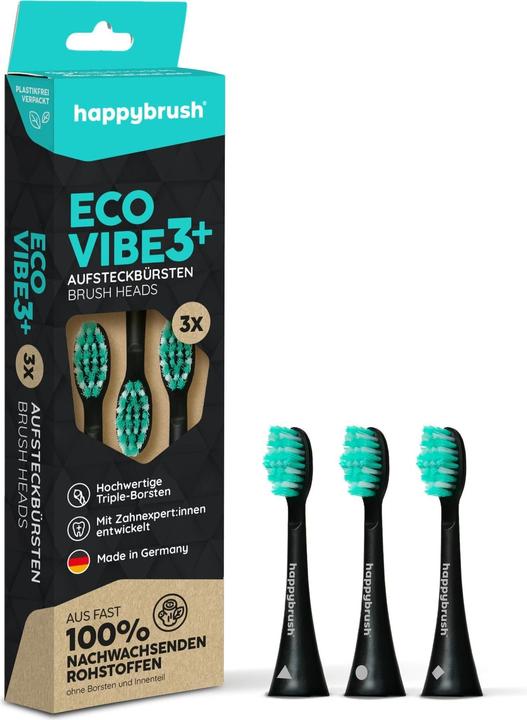 happybrush Zahnbürstenkopf Eco Vibe (3 x)