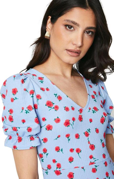 Immagine prodotto Dorothy Perkins Vestito Midi Rosa Scollo a V Maniche Corte Donna (42 D)