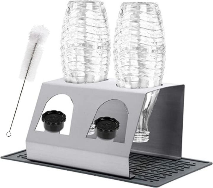 Hermex Egouttoir pour bouteilles SodaStream Porte-bouteilles Egouttoir