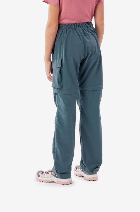 Actual product image Quechua Zip-Off-Hose Kinder Gr. 123–172 Wandern - MH500 blau (10, 11, 12)