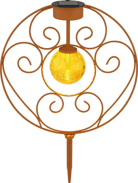 Produktbild Globo Solarleuchte Metall Rostfarben, 1xled (IP44)