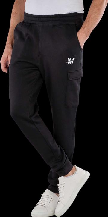 Actual product image Siksilk Sweatpants Black Essential Cargo Jogger (M)