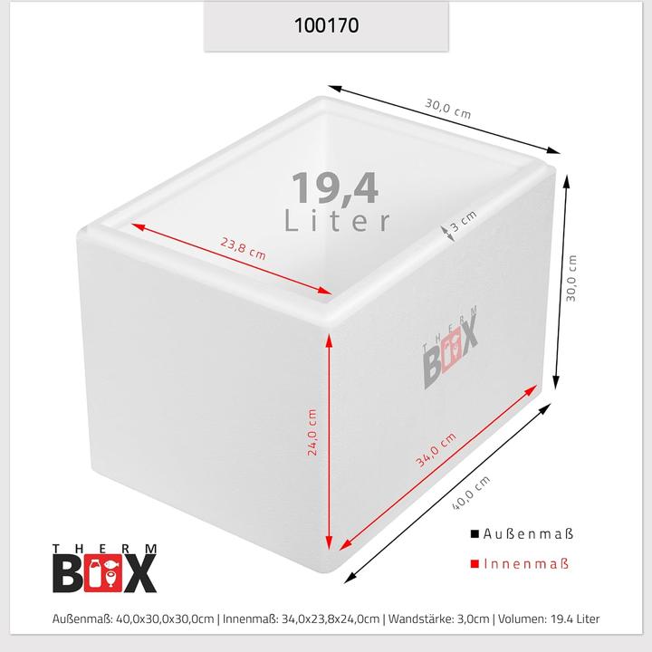 Produktbild Therm Box Isolierbox 100170 (40 x 30 x 30 cm, 1 x)