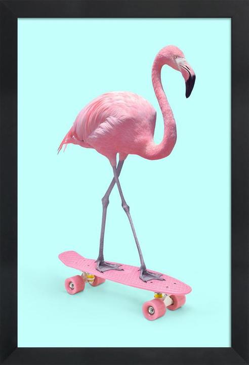 Actual product image Juniqe Skate Flamingo (60 x 90 cm)