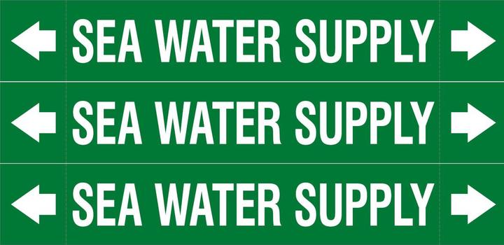 Actual product image Brady ASME - Pipe markers - Sea Water Supply