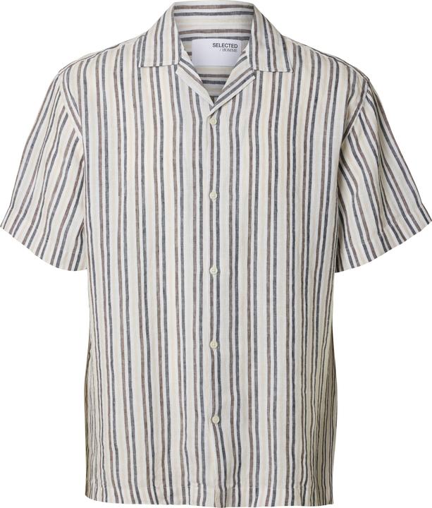 Selected Homme 100% Leinen Kurzarmhemd