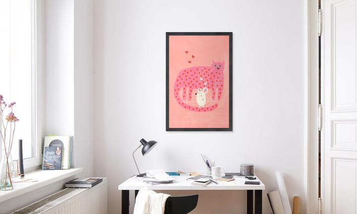 Produktbild Juniqe Cat and Mouse (60 x 90 cm)