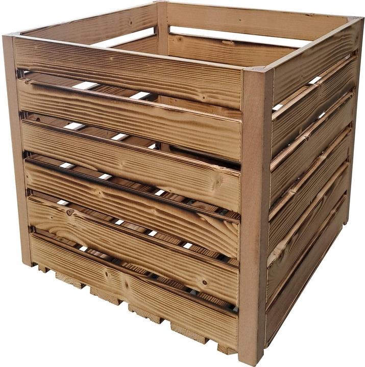 Produktbild Holz Zollhaus Holzharasse geflammt, 35 x 35 x 32 cm (35 x 35 x 32 cm)