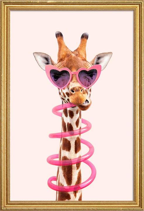Image du produit Juniqe Thirsty Giraffe (60 x 90 cm)