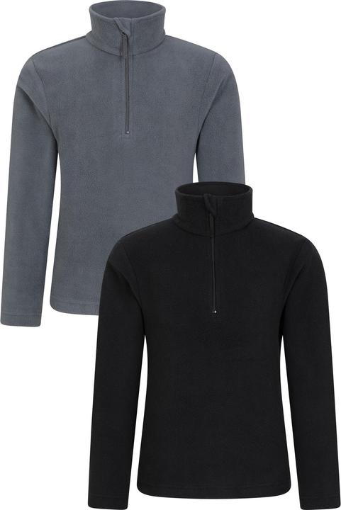 Actual product image Mountain Warehouse Childrens/Kids Camber Fleece (Pack of 2) (104)